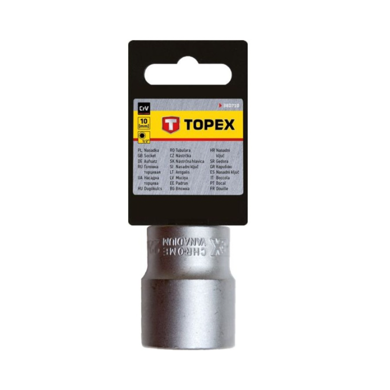 Untitled design TOPEX Головка сменная шестигранная 1/2” 10 мм — изображение 1