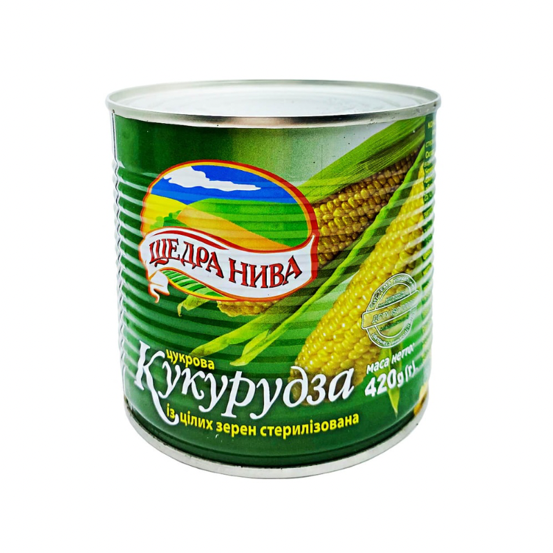 Untitled design Щедра НИВА Кукуруза сахарная 420 г — изображение 1