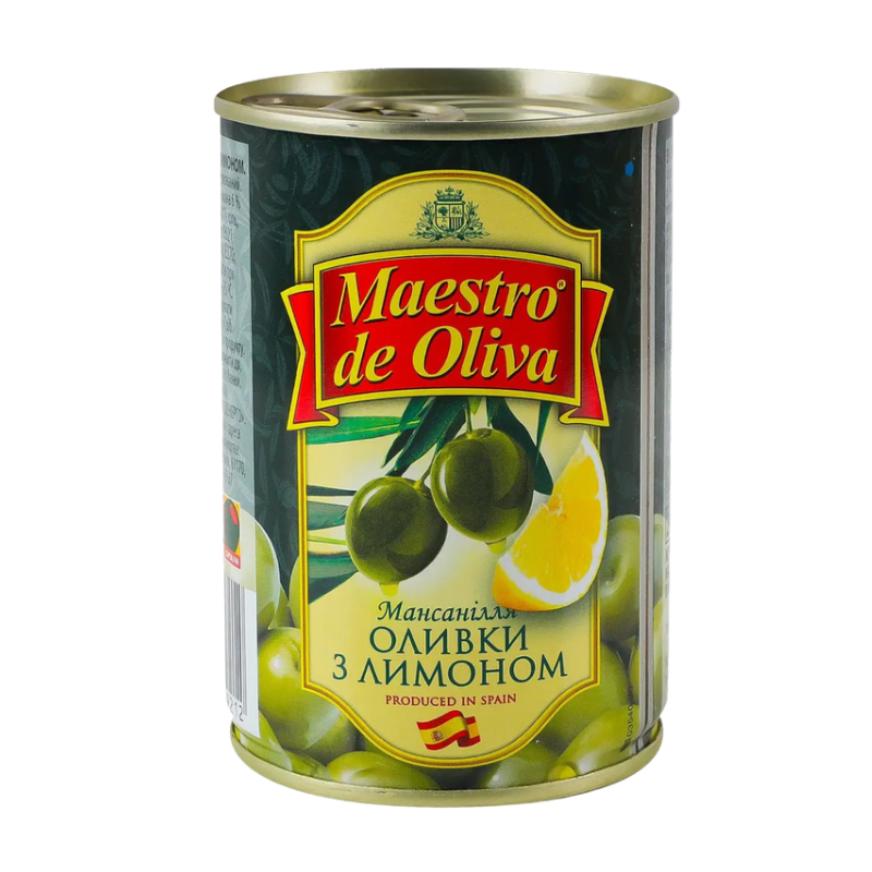 Untitled design Maestro de OLIVA Оливки без косточки с лимоном — изображение 1