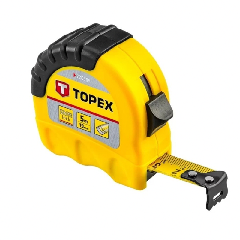 Untitled design TOPEX Рулетка сталева 5 м × 19 мм ShiftLock - Зображення 1