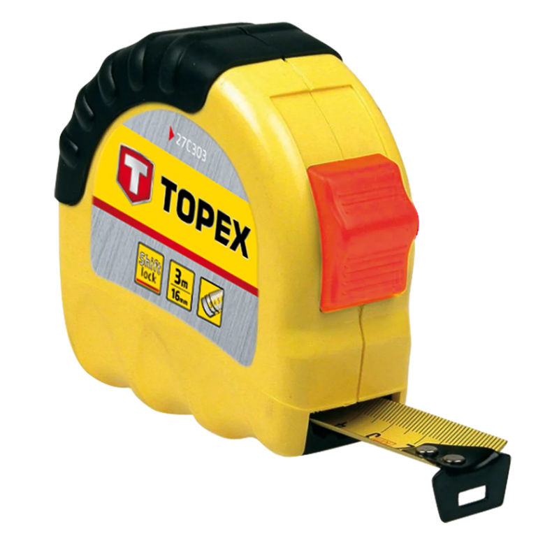 Untitled design TOPEX Рулетка сталева 10 м × 25 мм ShiftLock - Зображення 1