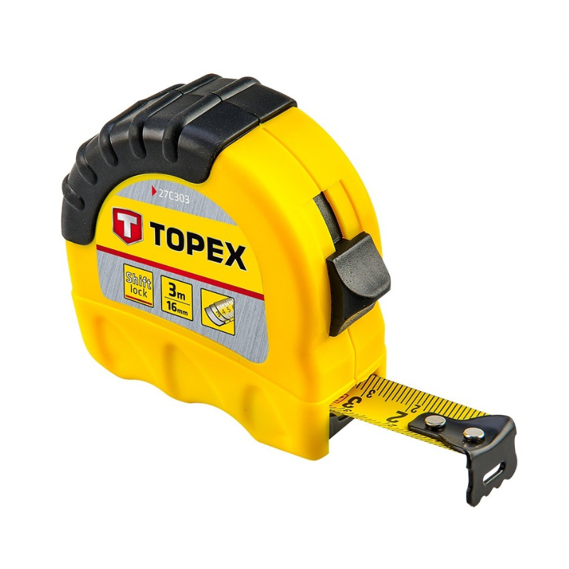 Untitled design TOPEX Рулетка сталева 3 м × 16 мм ShiftLock - Зображення 1