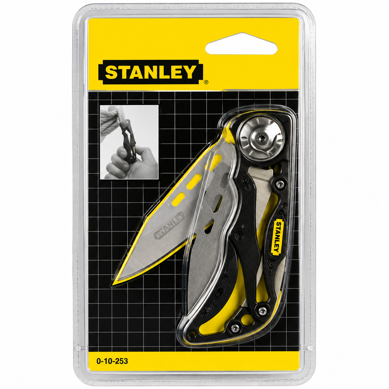 522D7DC7-712C-456A-B460-5CAA7D0EA4D0 STANLEY Складной нож Skeleton с титановым покрытием 173 мм — изображение 1